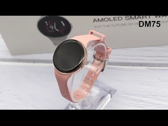 DM75 Salud de la Mujer Reloj inteligente IP68 impermeable Reloj inteligente femenino Pantalla AMOLED