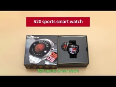 Reloj inteligente S20 Max IP67 Fitness Tracker Cinturón de cuero Reloj inteligente con pantalla robusta