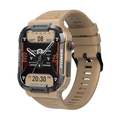 MK66 Reloj inteligente para hombres Rastreador de ejercicio deportivo al aire libre Con llamada BT Batería grande de 400mAh